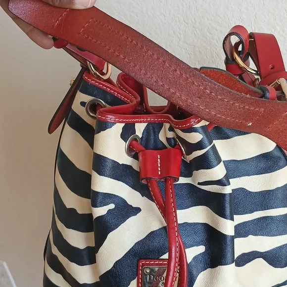 Dooney & Bourke Zebra Stripe Shoulder Bag and Wallet - Picture 6 of 17